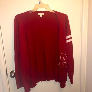 Forever 21 plus sized letterman cardigan